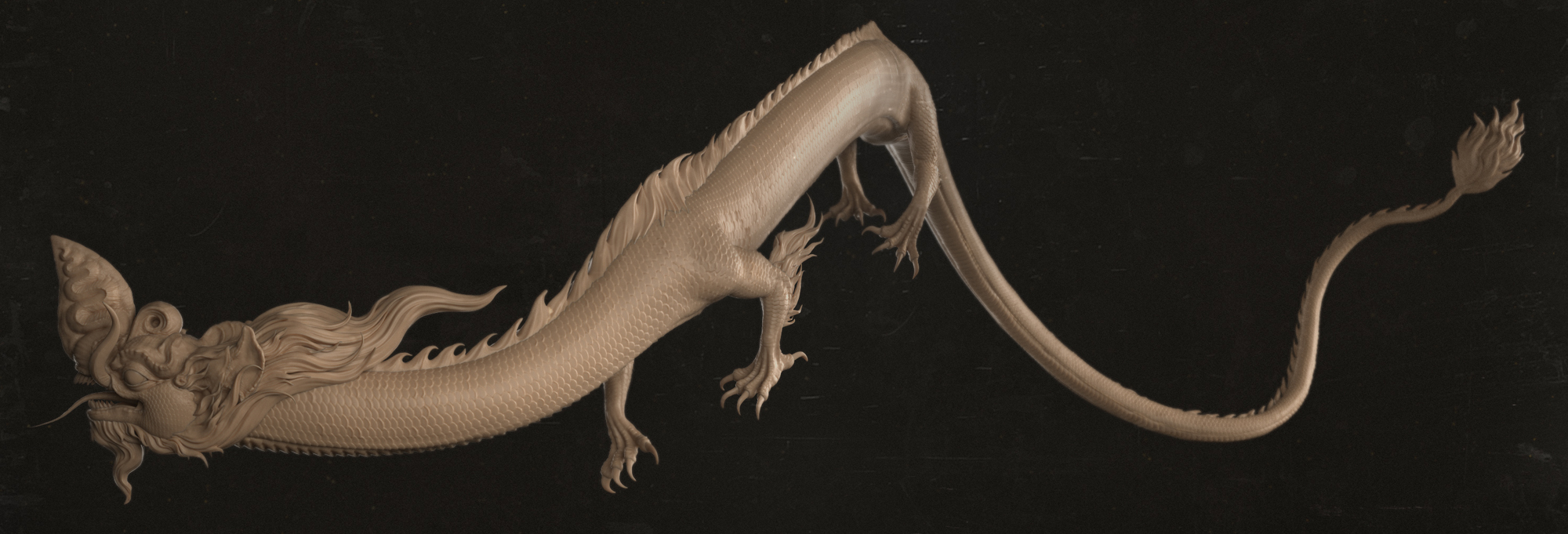 Chinese Dragon model for 3D printing - ZBrushCentral